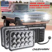 4PCS 4x6" Inch LED Headlights Hi/Lo Beam For Chevrolet Caprice 1977 to 1986 (for: Audi)