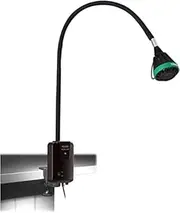 Shadowless Medical Exam Lamp 35w Halogen Exam Light Table Wall Guide Rail Clip， Surgical Medical Examination Light Lamp Gynaecology Dental Oral Ent，with Flexible Gooseneck Lamp