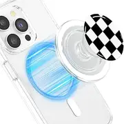 Cell Phone Grip & Phone Stand, T Tersely Magnetic Cell Phone Holder Compatible with Magsafe,for iPhone Smartphone Tablet Accessory (Chessboard)