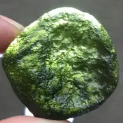 61.65Ct Genuine MOLDAVITE Czech Republic Certificate of Authenticity
