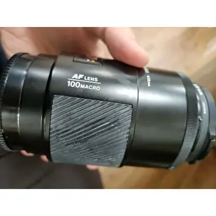 鏡頭 美品 稀有 minolta for sony a 100mm f2.8 macro 保護鏡 鏡筒 前後蓋 微距鏡