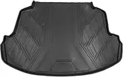 X AUTOHAUX Cargo Liner Rear Trunk Mat Rear Trunk Cargo Luggage Boot Tray Mat for Toyota Corolla 5 Seat 2014-2019 TPE Black Anti-Slip Diamond Pattern