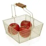 在飛比找遠傳friDay購物優惠-《VERSA》雙提柄方形鏤空水果籃(奶油黃) | 水果盤 水