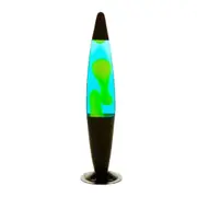MDI Peace Motion Lamp Lava Bedroom Night Light 10x41cm Black/Yellow/Blue