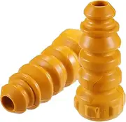 X AUTOHAUX 2pcs 2.44 Inch Rear Suspension Bump Stop Strut Bumper Bump Stop for Volkswagen Eos 2007-2016 No.1K0511353M Rubber Yellow
