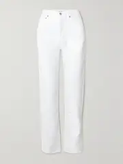 [AGOLDE] AGOLDE - + Net Sustain '90s Pinch Waist High-rise Straight-leg Organic Jeans - White - 24 24 White