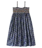 [Bonpoint] Bonpoint Frances ruffled cotton dress Y 14 blue