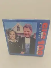 Bill & Hillary Clinton Puzzle Arkansas Gothic 100 Pc Sealed Gift Box Puzzles E1