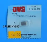 GWS Micro Crystal for Receiver Channel 16 72 MHz 72.110 Vintage RC Airplane CH16