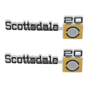 Holley 04-556 75-80 Scottsdale 20 Fender Badge, Pair