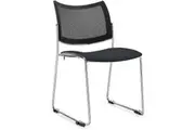 GP Element Chair with Upholstered Seat & Mesh Back