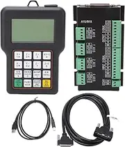 3 Axis Offline Stand Alone CNC Motion Controller System, Hand Control DSP Offline USB Motion Controller, for Precise and Fast Machining with Stepper Motor Drive System, Black