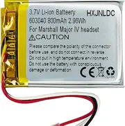 DC 3.7V 800mAh 603040 Rechargeable Lithium-ion Battery for Marshall MID Major II Major III Major IV Bluetooth Headphones VDL603040 SR603040