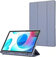 Full Protective Case Compatible with Samsung Galaxy Tab A8 10.5-Inch 2022 (SM-X200/X205/X207) Case with Pencil Holder,Trifold Stand Smart Cover with Soft TPU Back, Auto Sleep/Wake(Purple)