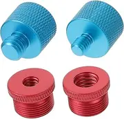 UPKOCH 4pcs Microphone Screw Adapter Durable Female to Male Thread Adapters for Secure and Stable Mic Stand Installation Compatible with Microphones and Stands