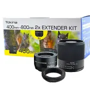 New TOKINA SZX 400mm F8 Reflex Manual Focus Lens & 2x Extender Set -NikonF Mount