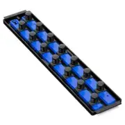 Ernst 8459 14 SOCKET BOSS Organizer 2-Rail Socket Tray w/ 3/4" Twist-Lock Clips
