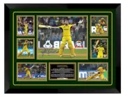 Glenn Maxwell ODI World Cup record Signed Framed Memorabilia