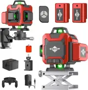 Laser Level,WEIDDW 4D 16 Lines Laser Level 4x360 Self Leveling Tool for Construc