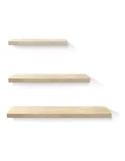 [Artiss] 3 Piece Wall Floating Shelf Set Oak