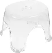 PACKOVE Transparent Shower Foot Stool Slip Resistant Foot Rest with Non Skid Surface Modern Aesthetic for Bathroom Decor Comfortable Ergonomic Design for Shower Bath Use