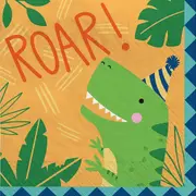 Dino-Mite Large Napkins / Serviettes (Pack of 16)