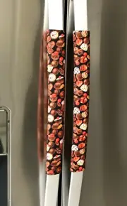 Refrigerator Oven Door Handle Padded Covers Chocolate Assortment Set of Two