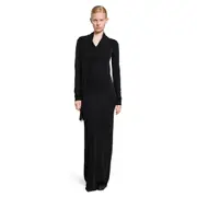 [TOTEME] Overlapped Jersey Dress Black
