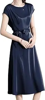 [Okdance] Cocktail Dresses for Women UK - Breathable Wedding Guest Dress Party Dresses with Belt, Perfect for Evening Bridesmaid Formal Occasions & Ladies Dinner
