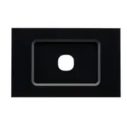 Clipsal Saturn Zen Grid and Plate 1 Gang Zen Black Less Mech - Z4031VH-ZB