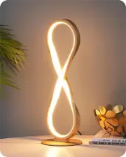 EDISHINE LED Table Lamp, Touch Control Bedside Lamp, 3 Color Temperature, Ste...