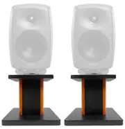Rockville 8” Wood Studio Monitor Speaker Stands For Genelec 8350A Monitors