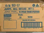 Star Trek Asst. 65100 Mix 2 , (12) 4 1/2" Figures Case Playmates with Tribbles