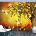 Bubble Oxygen Forest 3D Blockout Photo Print Curtain Fabric Curtains Window