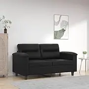 Generic 2-Seater Sofa Black 120 cm Faux Leather,Furniture,Sofas