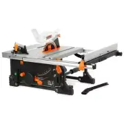 WEN Table Saw H12.99" x W22.44" x D25.59" Compact Benchtop Jobsite Metal Black