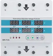 Voltage Protector MR FVA Three Phases Adjustable Voltage Protection Relay Stabilizer Voltmeter for Over Under Voltage Current Protector AC220V Current Protection