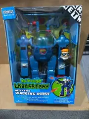 Cartoon Network Dexter's Laboratory Batt Op Walking Robot 2000 MIB Still Sealed!