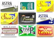 Astra-Derby-Shark-Voskhod-Treet 50 Quality Double Edge Razor Blades Sampler (9 different brands)