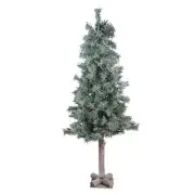 Northlight 4� x 22� Lightly Flocked Glitter Woodland Alpine Christmas Tree