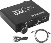 Digital to Analog Converter - Analog Audio & Stereo Converter Box,Adjustable Analog Converter Box, 192khz Audio Extractor, Analog Audio Converter, High-Fidelity Audio Converter
