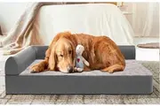 Large Orthopedic Dog Bed with Memory Foam and Warm Cushion - Washable and Firm Support