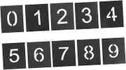 GLEAVI 1 Set Reusable Number Stencils for Painting Number Templates for Doors Mailboxes and Address Signs Lightweight Flexible and Easy to Store