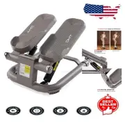 Compact Mini Exercise Stepper with Resistance Bands - Home Workout Essential