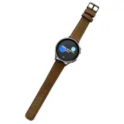 Nevenka Samsung Watch Band Vintage Genuine Leather for Galaxy Watch 4/5-Coffee