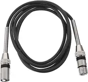 Abaodam Audio Line Mic 3 Pin Mic Cord Accessory Cable Microphone Cord for Speaker Cables Dynamic Microphone Accessory 3 Pin XLR Wire PVC Black