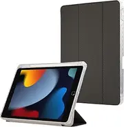 Tablet Case Cover Slim Case Compatible with iPad 10.2 Inch 9th/8th/7th Gen 2021/2020/2019,Case with Pencil Holder, Trifold Stand Protective Cover, Auto Wake/Sleep(Grey)
