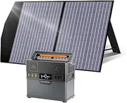 ALLPOWERS Portable Power Station S300Plus 288Wh 300W with Solar panel SP027 100W, MPPT Solar Generator with AC Outlet, UPS Function, Power Supply Backup for Camping RV Outdoors Travel