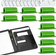 Sticky Pencil Holder for Desk, Adhesive Pencil Holder | Clipboard 10 Pieces Silicone Marker Holder - Versatile Stable Clipboard Notes Notes for Car Mirrors Wall
