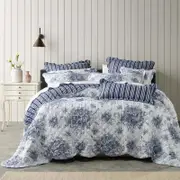 Bianca Amorette Polyester Blue Bedspread Set - Single